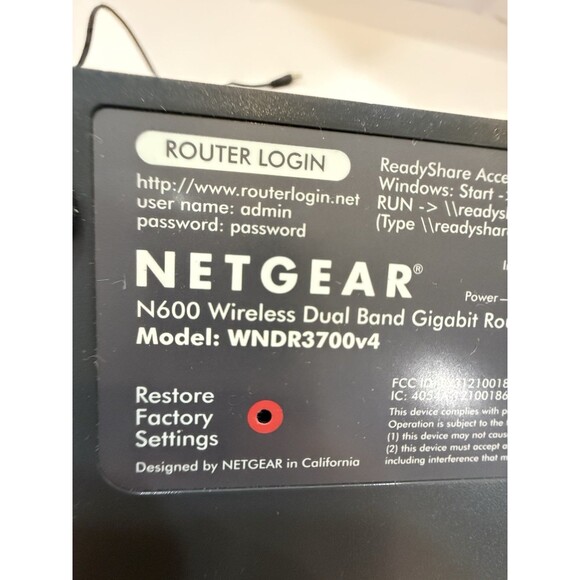 Netgear WNDR3700 RangeMax Dual Band 4-Port Wireless N Gigabit Router Blk Tested - Picture 4 of 14